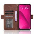 Откидной чехол для T Phone 2 5G, Card Slot, коричневый