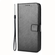 Откидной чехол для Xiaomi Poco X6 5G, Crazy Horse Wallet, чёрный