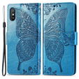 Откидной чехол для Xiaomi Redmi 9A, Butterfly, синий