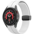 Силиконовый ремешок для Fitbit Inspire 3, Red Samsung Galaxy Watch 4 / 5 40/42/44/46/45MM PRO, White