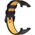 Силиконовый ремешок для Xiaomi Mi Band 7 Pro, Black / Yellow