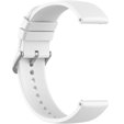 Силиконовый ремешок 20mm, White/Silver Buckle