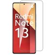 Силиконовый чехол для Xiaomi Redmi Note 13 5G, с защитой камеры, прозрачный / зеленый + закаленное стекло 9H