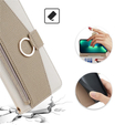 Флип-кейс для Xiaomi Redmi Note 13 Pro+, Wallet Zipper Pocket, с зеркалом, белый