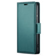 Чехол для Oppo A18 4G / A38 4G, ERBORD Glossy Litchi, кошелек с клапаном, зелёный