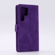 Чехол для Samsung Galaxy S23 Ultra, ERBORD Vintage, бумажник с клапаном, фиолетовый