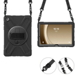 Чехол для Samsung Galaxy Tab A9+ X210 / X215 / X216B, бронированный защитный, чёрный