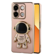 Чехол для Xiaomi Redmi Note 13 5G, Astronaut, розовый + закаленное стекло 9H