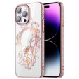 Чехол для iPhone 14 Pro, KINGXBAR Pink Deer, для MagSafe, розовый rose gold