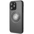 Чехол до MagSafe до iPhone 14 Pro, Hole for Apple Logo, серый