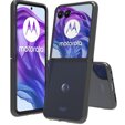 Чехол до Motorola Razr 50 Ultra, Fusion Hybrid, прозрачный / черный