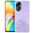 Чехол до Oppo A58 4G, Glittery, фиолетовый