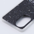 Чехол до Oppo A58 4G, Glittery, чёрный