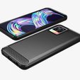 Чехол до Realme 8 / 8 Pro, Carbon, чёрный