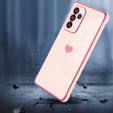 Чехол до Samsung Galaxy A34 5G, Electro heart, розовый rose gold