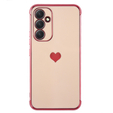 Чехол до Samsung Galaxy A54 5G, Electro heart, розовый rose gold