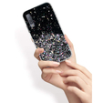 Чехол до Samsung Galaxy A7 2018, Glittery, чёрный