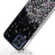 Чехол до Samsung Galaxy M53 5G, Glittery, чёрный