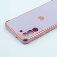 Чехол до Samsung Galaxy S21 FE, Electro heart, фиолетовый