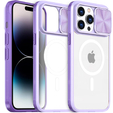 Чехол до iPhone 14 Pro, Slide Camera Magsafe, фиолетовый