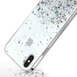 Чехол до iPhone X/XS, Glittery, прозрачный