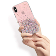 Чехол до iPhone X/XS, Glittery, розовый
