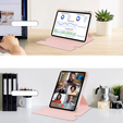 Чехол + клавиатура Samsung Galaxy Tab S9 FE+ Plus, Rotary 360° Leather, розовый