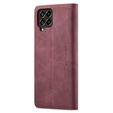 Чехол CASEME для Samsung Galaxy M33 5G, Leather Wallet Case, бордовый