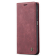 Чехол CASEME для Samsung Galaxy M33 5G, Leather Wallet Case, бордовый