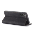 Чехол CASEME для Samsung Galaxy S21 FE, Leather Wallet Case, чёрный