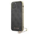 Чехол GUESS до iPhone 12 / 12 Pro, 4G Charms Collection Hardcase, серый