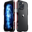 Чехол LUPHIE для iPhone 14 Pro, Armor Bumper, чёрный / красный