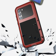 Чехол Love Mei до Samsung Galaxy S23 Plus, armored with glass, красный