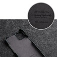 Чехол MELKCO с флипом для iPhone 14 Pro, кожа, флип, чёрный