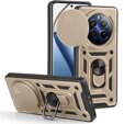 Чехол NOX Camera Slide Realme 12 Pro 5G / 12 Pro+ 5G, CamShield Slide, золотой
