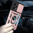 Чехол NOX Camera Slide Xiaomi Poco F5, CamShield Slide, розовый rose gold
