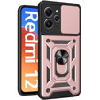 Чехол NOX Camera Slide Xiaomi Redmi 12, CamShield Slide, розовый rose gold