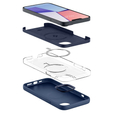 Чехол SPIGEN до iPhone 14 Plus, Silicone Fit MagSafe, Navy Blue