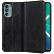 Чехол Wallet до Motorola Moto G62 5G, Split Leather, Black