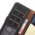 Чехол Wallet до Samsung Galaxy S21 FE, KHAZNEH, Dual Color, Black