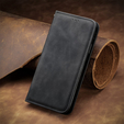 Чехол Wallet до Xiaomi Redmi 10, Vintage Style Smooth, Black