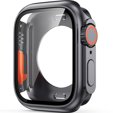 2в1 чехол и защитное стекло для часов Apple Watch 6/5/4/SE 40MM, Original Black/Orange