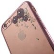 Etui KAVARO Swarovski Rose Gold Gel Case Apple iPhone 6 / 6s 4.7 - Black Blossom