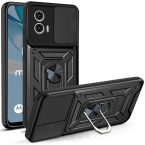 Броньований чохол для Iphone 15 Pro Max, броньований Slide Ring, чорний + скло 9H