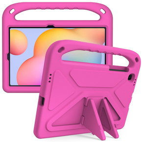Дитячий чохол для Samsung Galaxy Tab S6 Lite 2022 / 2020, дитячий чохол з ручкою, рожевий
