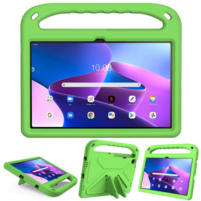 Дитячий чохол із підставкою Hand-Hold для Lenovo Tab M10 Plus 10.6 Gen 3 125F/128F, Green