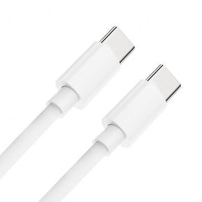 Довгий кабель USB Type-C-Type-C 60 Вт, 3A, 100 см, White