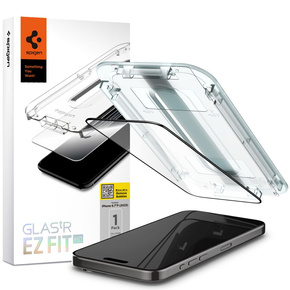 Загартоване скло з монтажною рамкою SPIGEN Glas.TR EZ FIT для iPhone 15 Pro