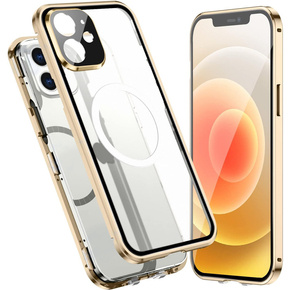 Магнітний чохол Dual Glass MagSafe для iPhone 11, золотий