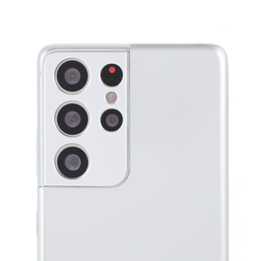 Металева накладка для об'єктива камери do Samsung Galaxy S21 Ultra, Silver